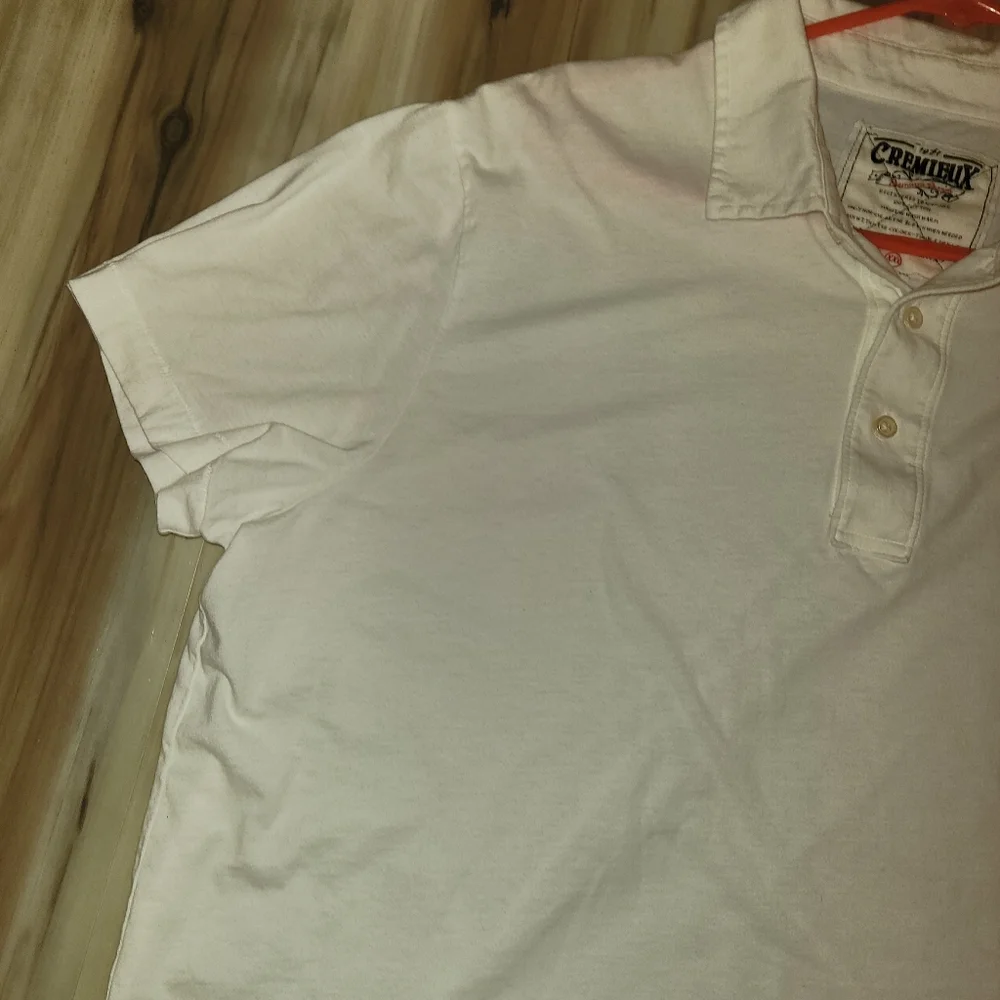 Cremieux White Collar Men's Tshirt - Picture 5 of 9
